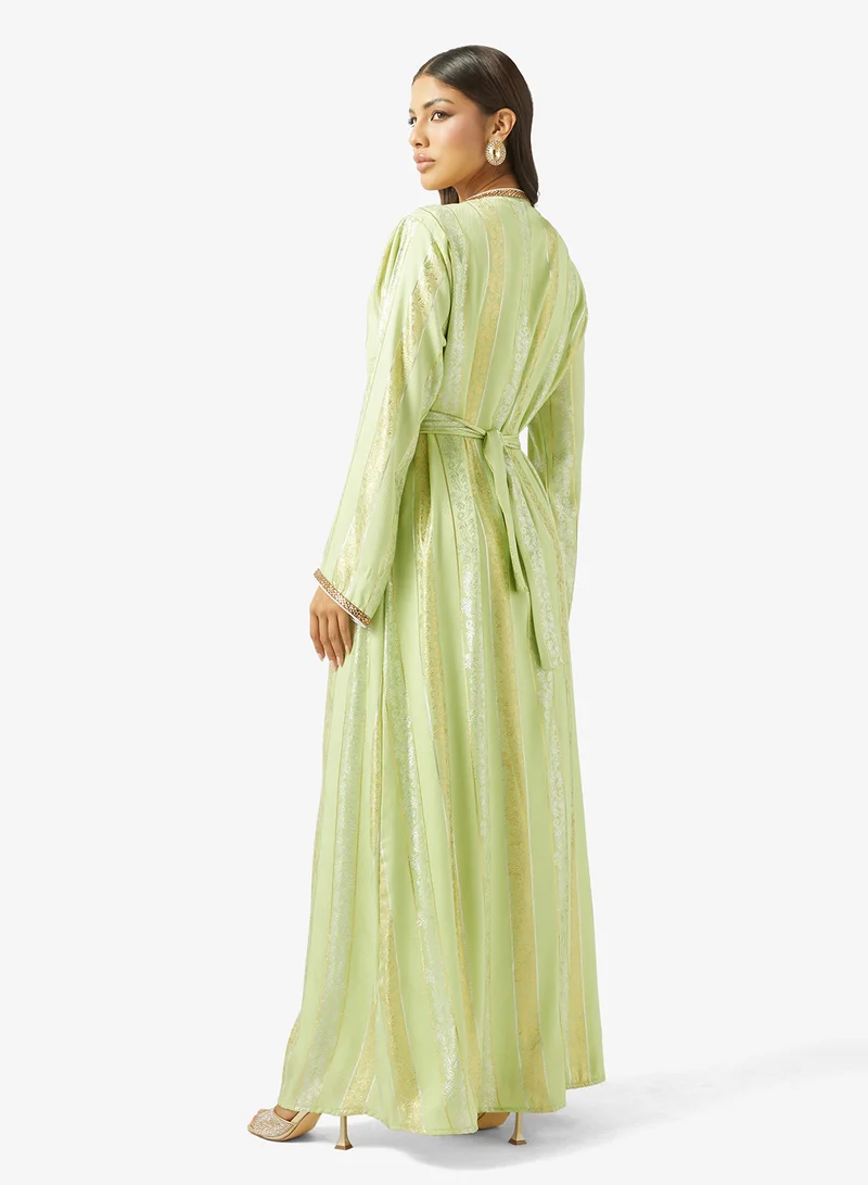 ARABIAN CLOSET LADIES ABAYA 2 PIECE WITH BELT